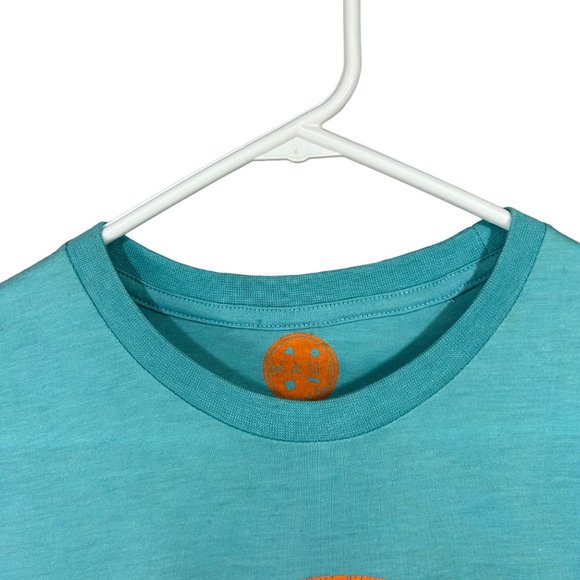 NWT Maui and Sons Logo Heather Pool Blue Tee Shirt Men's M - Picture 2 of 9